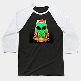 Christmas Alien Baseball T-Shirt